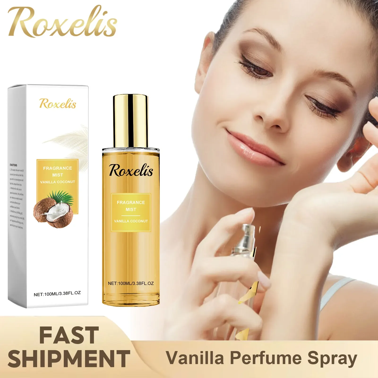 Perfume Fragrance Mist - Coconut Vanilla Aroma Spray Lasting Mature