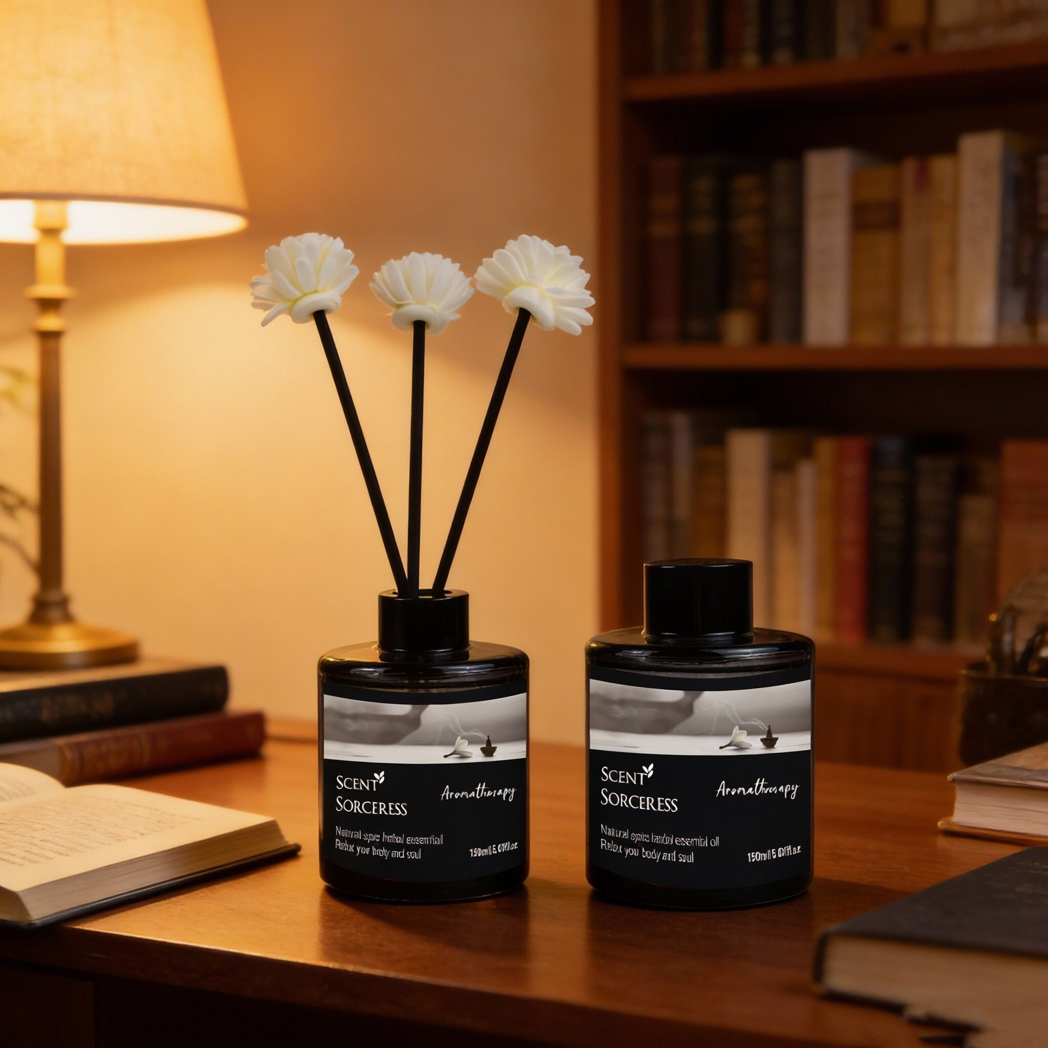 Perfume Jasmine Fragrance - 150ml Rattan Reed Diffuser Sets Fragrance