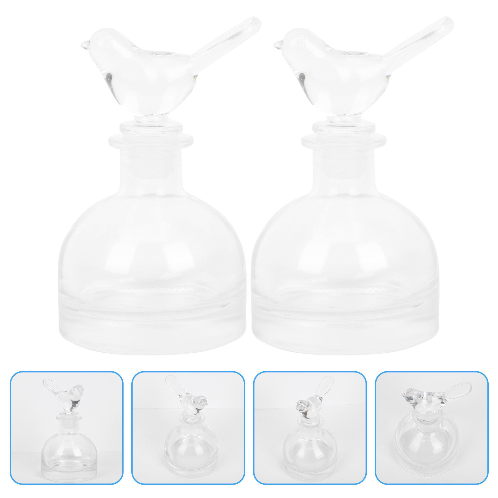 2Pcs Glass Perfume Bottles Cle - Fragrance Perfume Car review and price