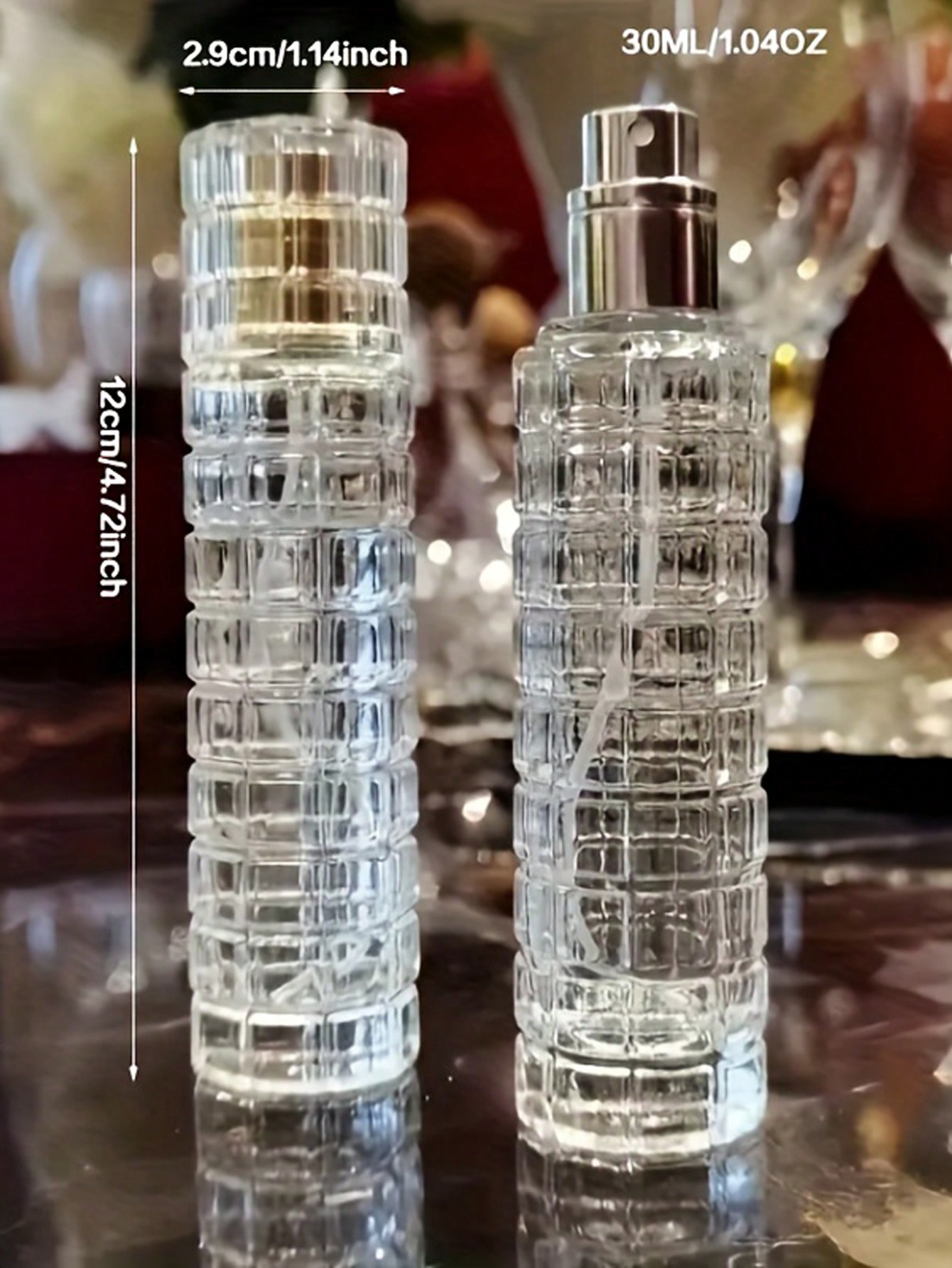 2Pc Glass Spray Bottles Exquis - Perfume Imperium Fragrance World review and price