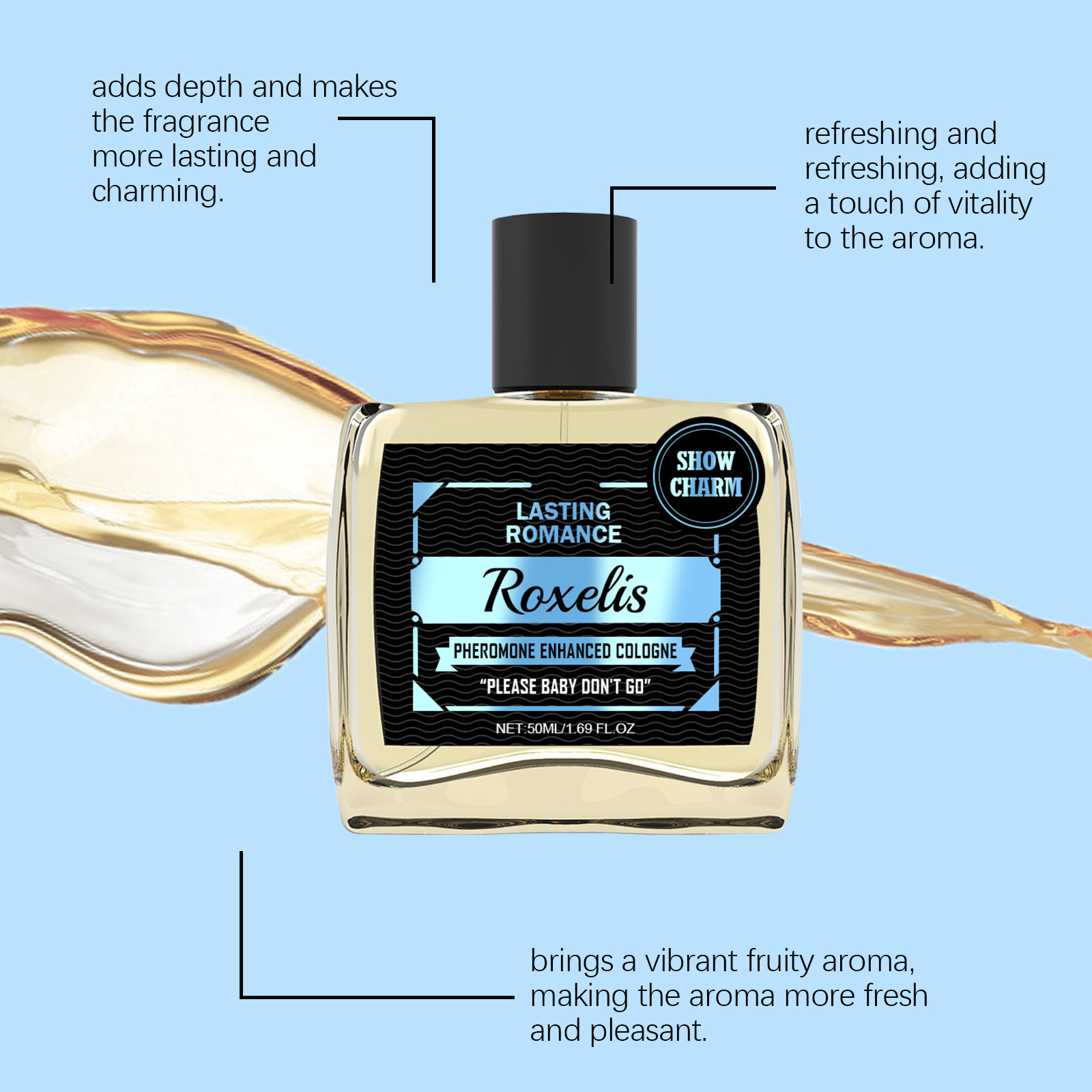 Roxelis 50ml Cologne Pheromone - Perfume Fragrance Mist review and price